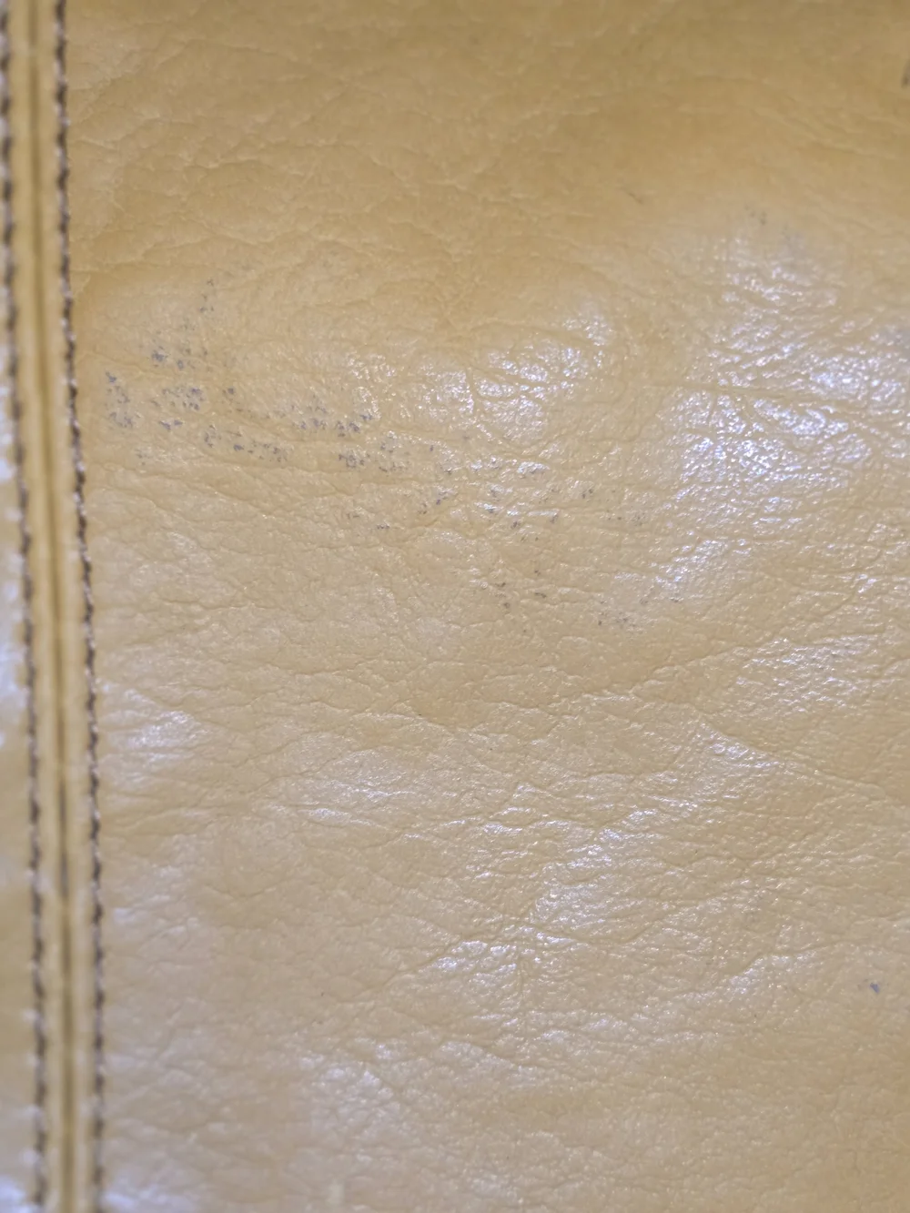 Yellow Leather Shoulder Bag with Front Flap Pocket